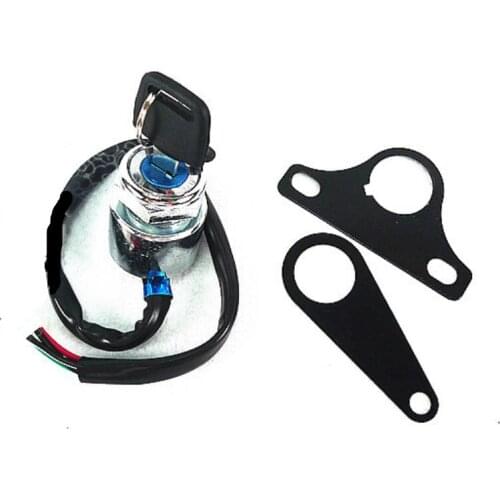 Motorcycle Refit Key Door Metal Primary Color Lock Core and Bracket