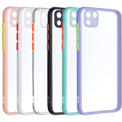 Soft Bumper Hard Back Clear Shockproof Phone Case for Huawei Y5P 2020 / Honor9s Transparent Phone Shell Cover