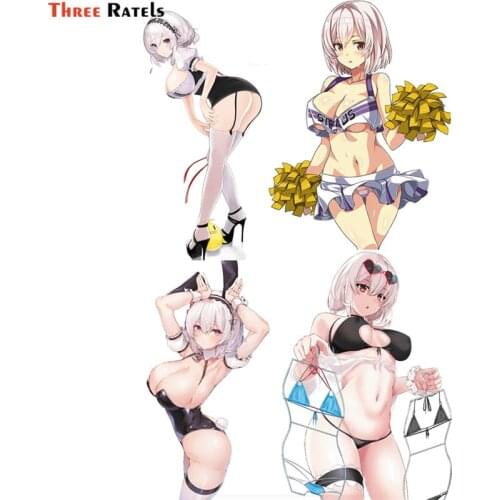 Three Ratels F467 Sexy Sirius Azur Lane Cleavage Dress Girl Stickers Cartoon Anime Decal For Laptop Car Phone Bicycle Decor