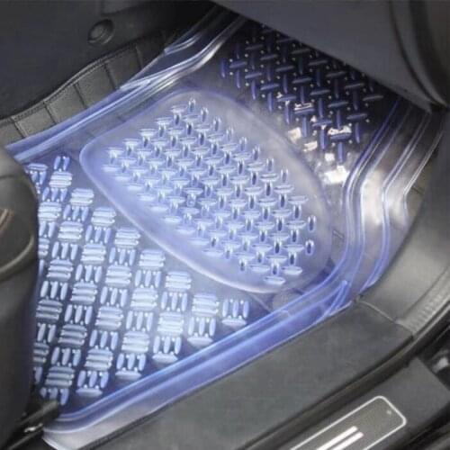 3PCS PVC Car Floor Mats Can be Trimmed Fit For Most of 5 Seats Cars Anti-Slip Mat Car Floor Mats Car Styling Floor Mats