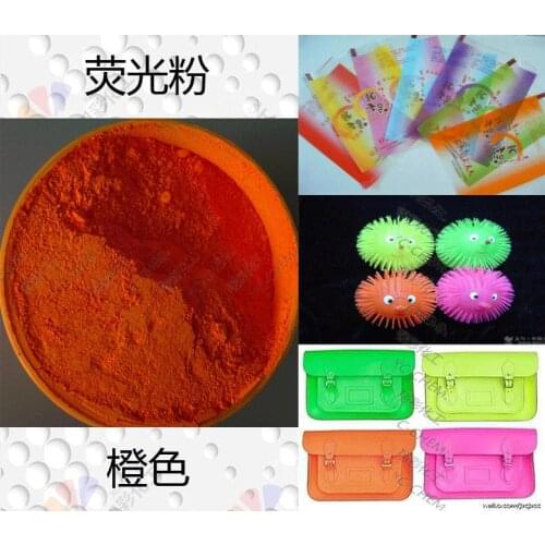 NEON Orange Color Fluorescent Pigment Phosphor Powder ,500g/lot Decoration Powder Fluorescence For Clothes,DIY NAIL ART