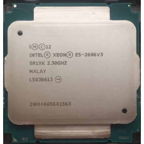 Intel E5-2696 V3 Melhor qualidade Original E5-2696V3 9.6GT/s 2.30 GHz LGA2011 E5 2696 V3 18-core 45 MB
