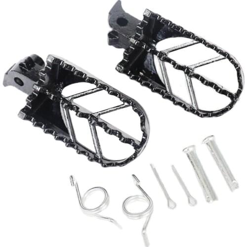 Motorcycle Stainless Steel Footpegs Foot Pegs For XR 50 CRF 70 KLX 110 Thumpstar SDG SSR Pit Dit Bikes
