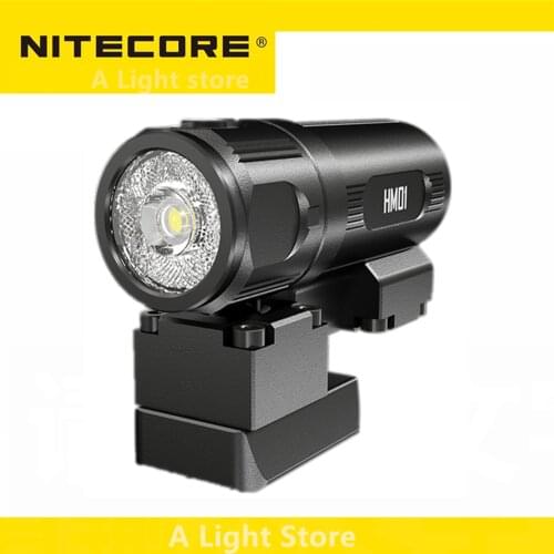 Original Nitecore HM01 360 Pivoting ARC Rail Tactical Helmet Mounted Light 320 Lumens Includes CR123A Battery Free Shipping