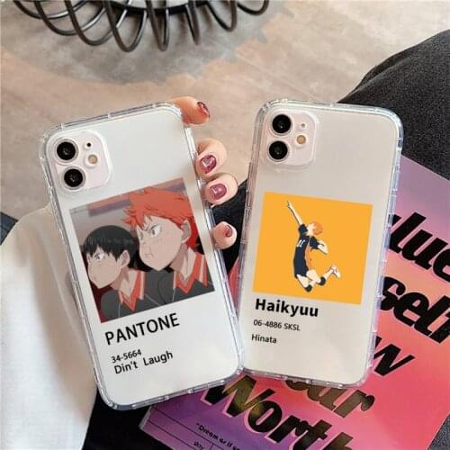 Karasuno high haikyuu volleyball team Phone Case Transparent for iPhone 11 12 mini pro XS MAX 8 7 6 6S Plus X 5S SE 2020 XR