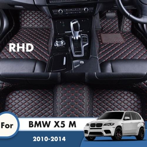 RHD Car Floor Mats For BMW X5 M 2014 2013 2012 2011 2010 Carpets Custom Auto Styling Foot Pads Car Accessories Interior Cover