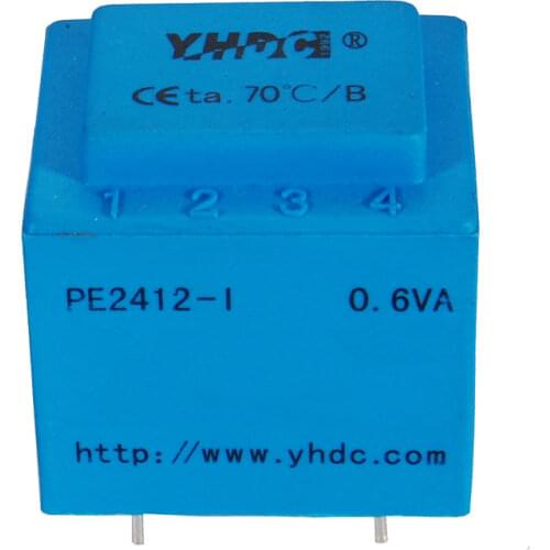 YHDC PE2412-I Power 0.5VA Input 230V Output 2*18V Encapsulated Transformer PCB Welding Transformer