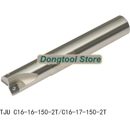TJU C16 16 150 C16 17 150 2T end mill Shoulder Cutter For Milling Machine 2Flute of cnc lathe turning tools without blade