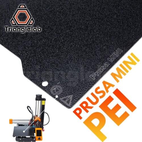Trianglelab 192X186(186X186MM)Prusa MINI Double Sided Textured PEI Spring Steel Sheet Powder Coated PEI Build Plate 3D Printer