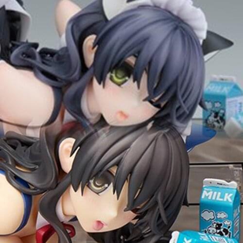 Japanese Anime Cat Lap Milk sexy Girl Figure Misaki Kurehito Sakura Action Figure 1/7 Scale CHN Ver