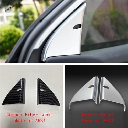 Yimaautotrims Matte Carbon Fiber Interior Refit Kit For Nissan Qashqai J11 2014 - 2020 Pillar A Inner Front Triangle Cover Trim