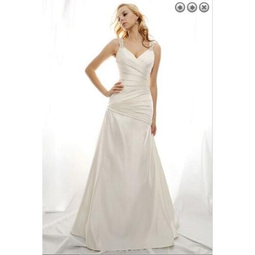 Free shipping 2016 hot woman dress designer new fashion white long princess plus size brides bridal gowns party wedding Dresses