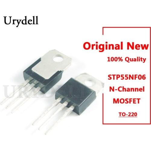 10pcs STP55NF06 P55NF06L 50A 60V N-Channel Power MOSFET TO-220 New and Original