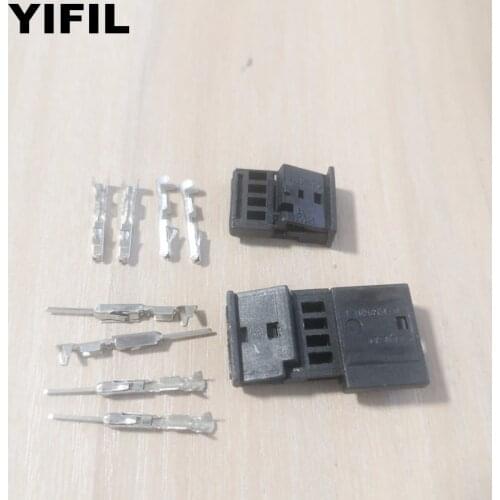 2/4/10sets/lot 4 Pin/Way Central Locking Connector Atmosphere Light Plug 8 377 234 AMP TE 968813-1 For BMW E46 E39 E38