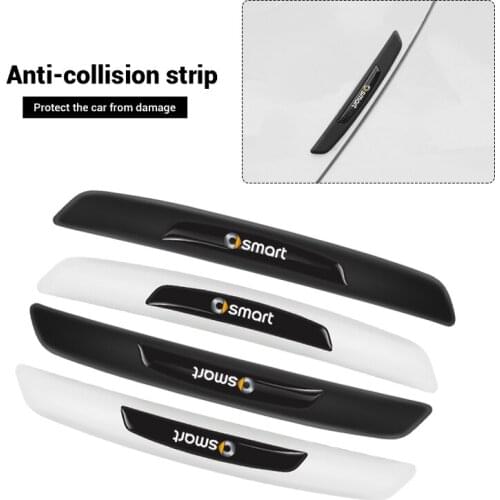 4Pcs Car Anti-Collision Strip AMG Emblem Car Door Anti-Scratch Protector Stickers For Mercedes Benz W203 W204 W205 W211 W212