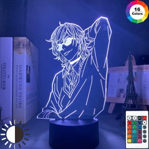 Acrylic 3D Lamp for Bed Room Decor BL Anime Yarichin Bitch Club Yuri Ayato Light Night Light Yarichin Bitch Club Lamp Yuri Ayato