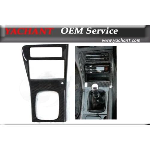 Car-Styling Carbon Fiber Interior Trim Cover Fit For 1989-1994 180SX RPS13 S13 Silvia PS13 RHD Radio Surround Trim