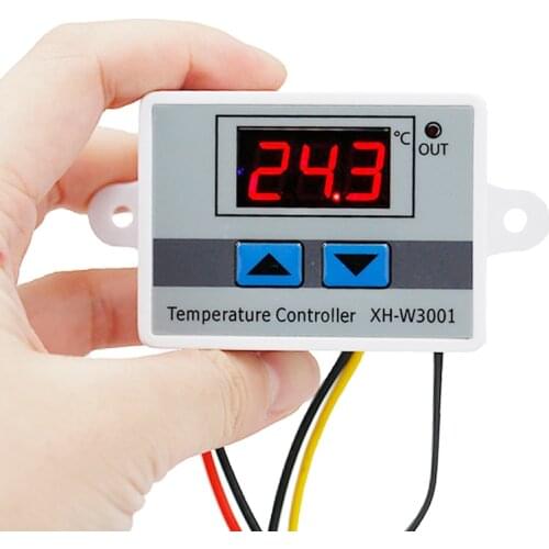 10pcs/lot W3001 10A heat cool temp Thermostat Control Digital LED Temperature Controller Switch Probe 220V 40%off