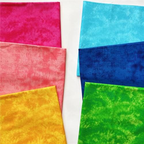 Colorful Tie-Dye 100% Cotton Fabric Patchwork diy Clothing Skirt T-shirt Fabric,DIY Childrens Toys Emergency mask Materials