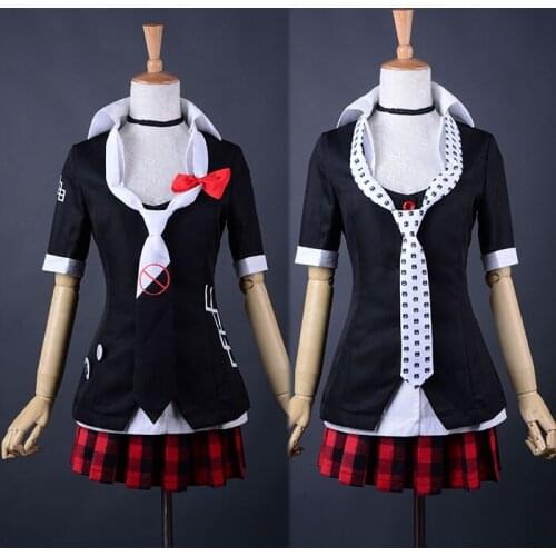 Danganronpa Cosplay Junko Enoshima Emboitement Inushio Kimuchi Symbol Mark Sign Dangan-Ronpa Trigger Happy Havoc Cosplay Costume