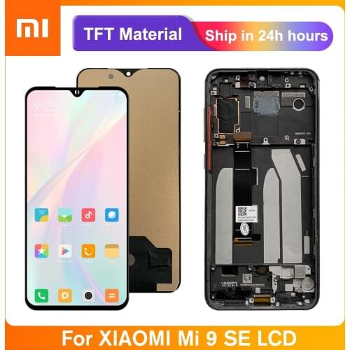 TFT Screen For Xiaomi Mi 9 SE Mi9 Se LCD Display Touch Screen Digitizer Assembly With Frame For Xiaomi Mi 9se LCD Screen