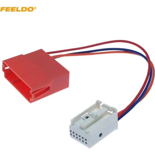 FEELDO 1PC Car AUX In Audio Input Cable Adapter For Volkswagen Sagitar Touran Golf 6 RCD310 RCD510 Radio Stereo Aux Wire Plug