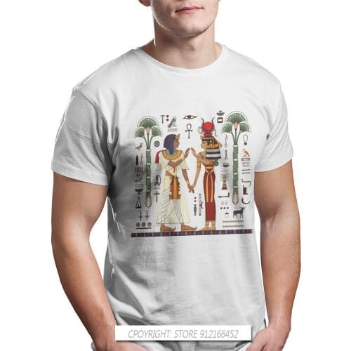 Egyptian Ancient Egypt Culture Hieroglyph And Symbolancient Culture Sing And Symbol Men T Shirt Big Pure Cotton Vintage TShirt