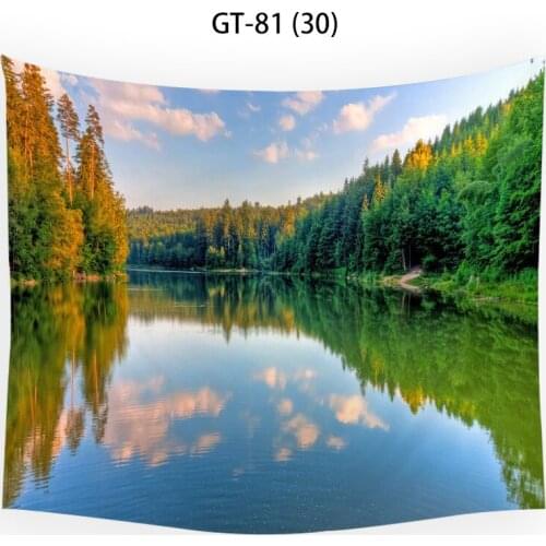 Sea alpine forest tapestry wall hippie decor pink tapestry tapestry wall anime gothic home decor tapestry wall cute room decor