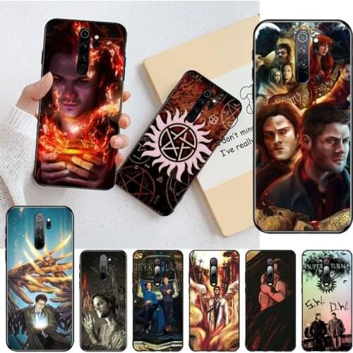HOTCASHOP movies Supernatural Sam and Dean Phone Case for Redmi 9A 8A 7 6 6A Note 9 8 8T Pro Max Redmi 9 K20 K30 Pro