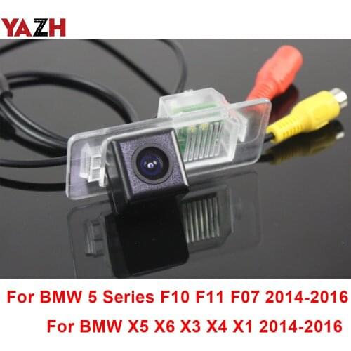 Car Rear View LED Camera For BMW X5 X6 X3 X4 X1 5 F10 F11 F07 2014 2015 2016 170 Degree Reverse Handle CCD HD Camera Back Sight