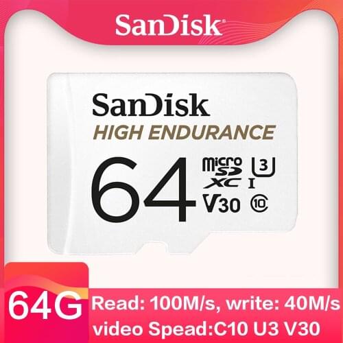 SanDisk High Endurance Video Monitoring MicroSD Card 64GB 32GB 128GB 256GB TF Card SDHC/SDXC Class10 40MB/s for car phone memory