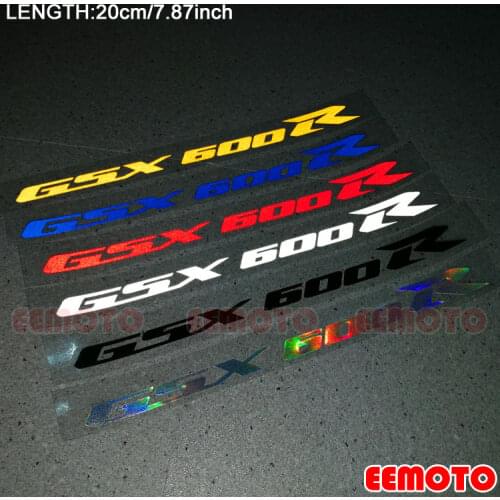 Motorcycle body Wheel Rims Fairing Helmet Tank Pad Label logo reflective Stickers Decals For SUZUKI GSX 600R GSX600R