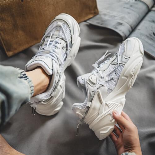 Vulcanized Men Sneakers Spring Fall Comfortable Breathable Casual Shoes For Men Flats Platform Sport Running Shoes 2021