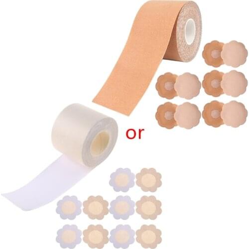 Nipple Pasties Covers Breast Lift Tape Push Up Bralette Strapless Pad Sticky Boob Tape For Women Adhesive Invisible Bra