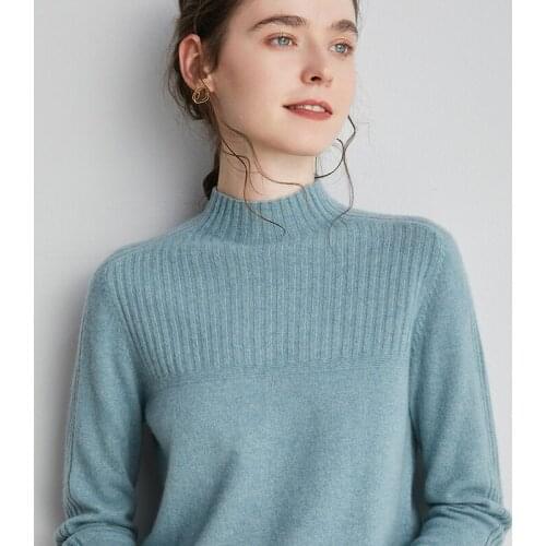 Hot Sale Womens Winter 100% Cashmere Sweaters And Autumn Knitted Pullovers High Quality Warm Female Round Neck Solid Casual