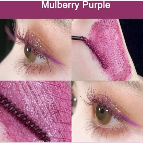 Mini Colored Mascara Lashes Lengthening Curling Thickening Long Lasting No Smudging