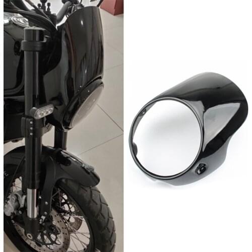 7' Motorcycle Headlight Fairing for Motorbike Motorcycle Scooter Headlight Windshield Cover Protector Handlebar Fairing Racer