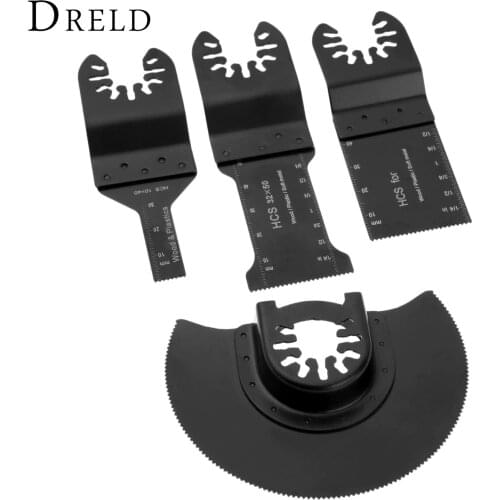 DRELD 4pcs/set Oscillating Multitool E-cut Standard Saw Blade for Dremel Fein Bosch Multimaster Tools Renovator Power Tool