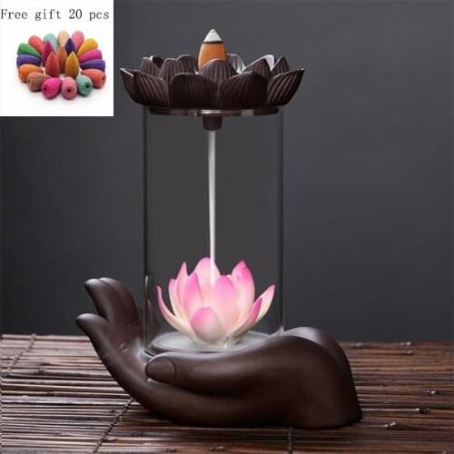 Gift 20Pcs Incense Creative Decorations Gift Zen Monkey King Windproof Backflow Incense Burner Feng Shui Mascot Micro Landscape