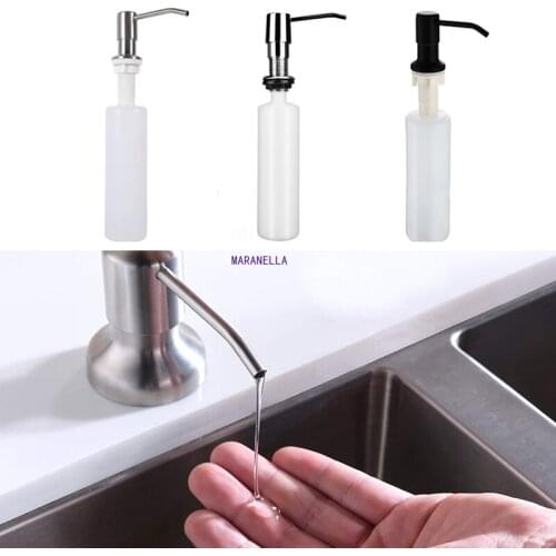 Sink Soap Dispenser Liquid Soap Bottle Manually Pressing Soap Lotion Dispenser Kitchen Accessories 300ml