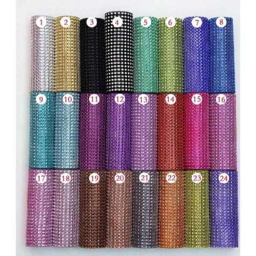 Cake Decorating 10 Yard 24 Rows Rhinestone Cake Tools Diamond Mesh Wrap Roll Crystal Looking Ribbon Trim Home Wedding Decoration