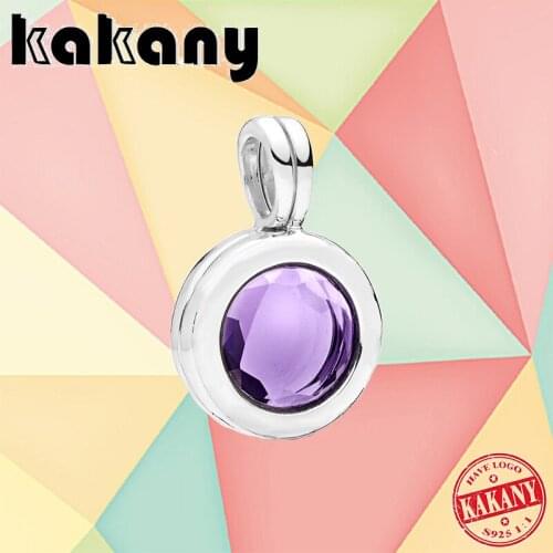 2021 New Fashion 100% 925 Sterling Silver Multi-faceted Floating Small Box Pendant Girl Pendant Original DIY Bracelet Jewelry