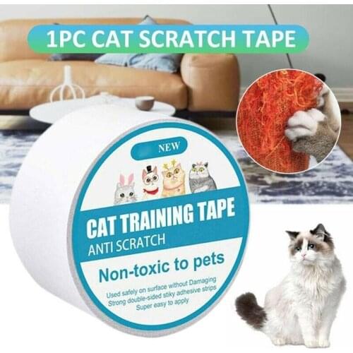 1roll Cat Scratch Deterrent Tape 3/5/10m Anti-scratch Double Sided Sofa Protector For Carpet Furniture Couch Door Pet Training