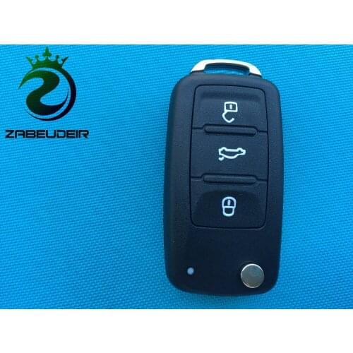 1pcs of New Replacement folding Case For vvw Polo GOLF MK6 Transporter 3 Buttons Remote Key FOB shell flip blank uncut no logo
