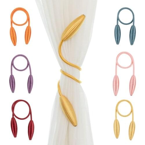 1 PCS Modern Curtain Buckle Pearl Magnetic Curtain Strap Creative DIY Curtain Buckle Magnet Tie Rope Buckle Home Decoration