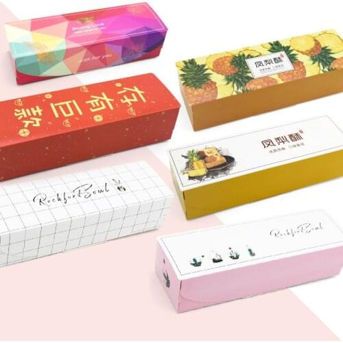 10PCS Creative LOVE Baking Cake Packaging Gift Box Wedding Paper Bags Cookie Candy Box Nougat Tote Bag Party Supplies