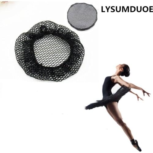 Fashion 5pcs Women Hairnet Ballet Dance Snood Elastic Ball Bands Head Hair Styling Tool Set Black Hairband Girl Hair Accessories