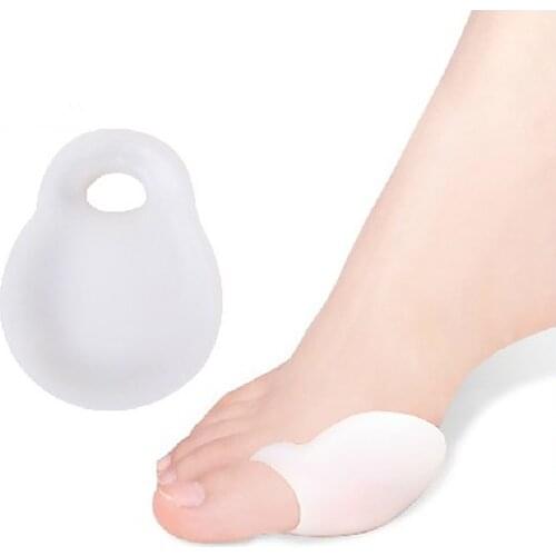2pcs Little Toe Protector Silicone Gel Toe Corrector Straightener Callus Pain Relief Foot Care Bunion Finger Toe Soft Separator