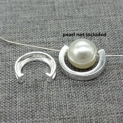 5 Pieces 925 Sterling Silver Horseshoe Beads Spacer for Bracelet Necklace