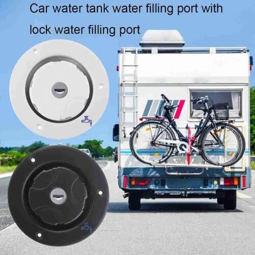 RV Accessories Gravity Water Inlet With Lock Water Inlet Car With Water Cover Caravan RV Parts Filler Neck For Water Tanks